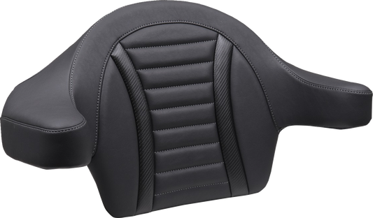 Mustang King Tour Pak Deluxe Gunmetal Backrest Pad for 2023-2025 Harley Touring