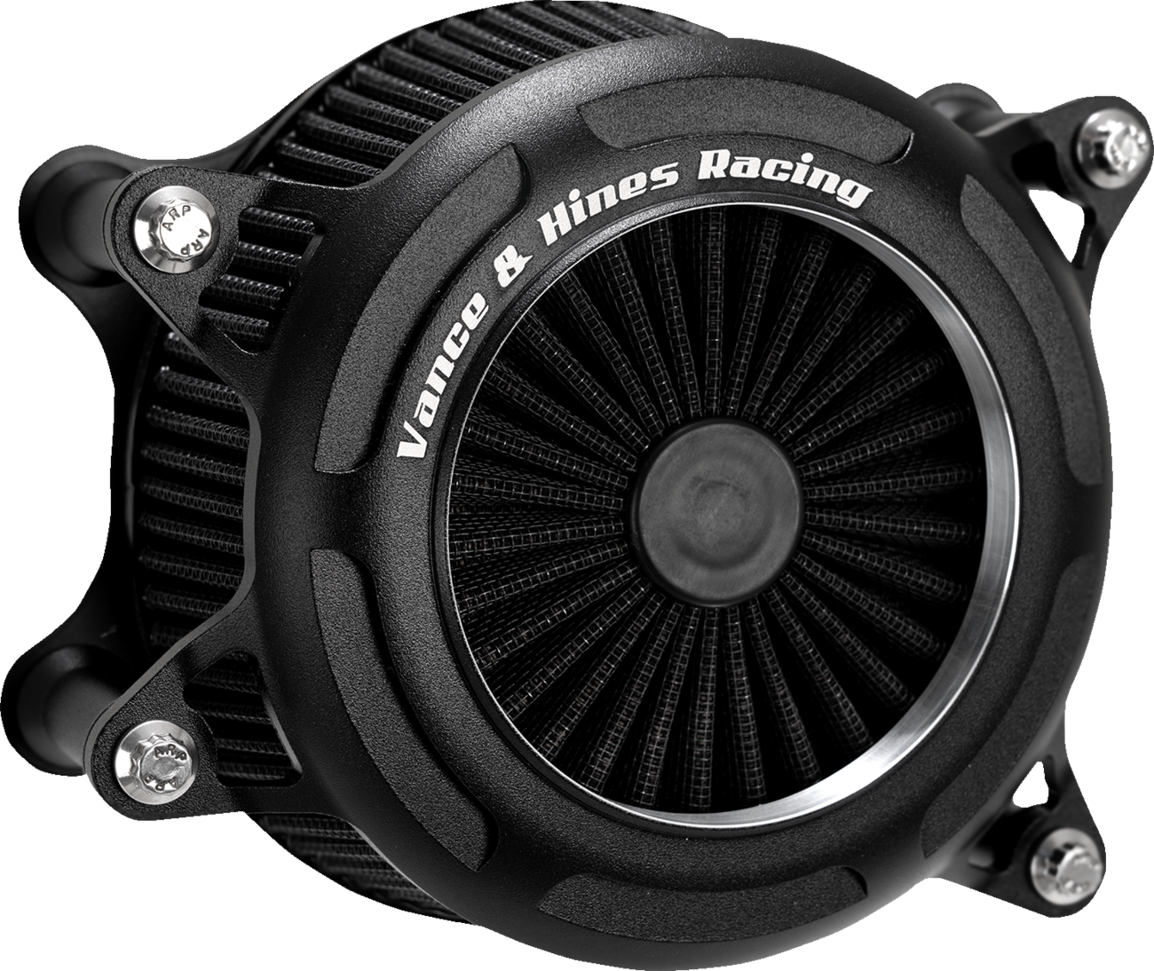Vance & Hines VO2 Onyx Black Contrast Air Filter Kit 1991-2022 Harley Sportster
