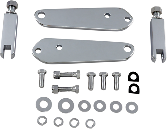 Drag Specialties Highway Bar Footpeg Mount Kit for 1991-17 Harley Dyna FXDB FXD