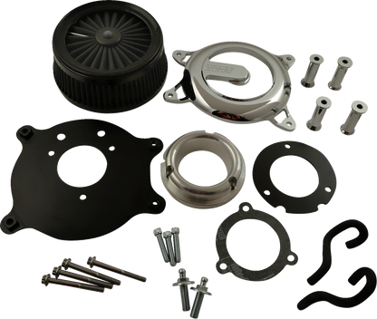 Vance & Hines VO2 Chrome Rogue Air Filter Kit for 2008-17 Harley Touring Softail
