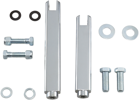 Drag Specialties Chrome Driver Highway Bar Peg Mount Kit 84-03 Harley Sportster