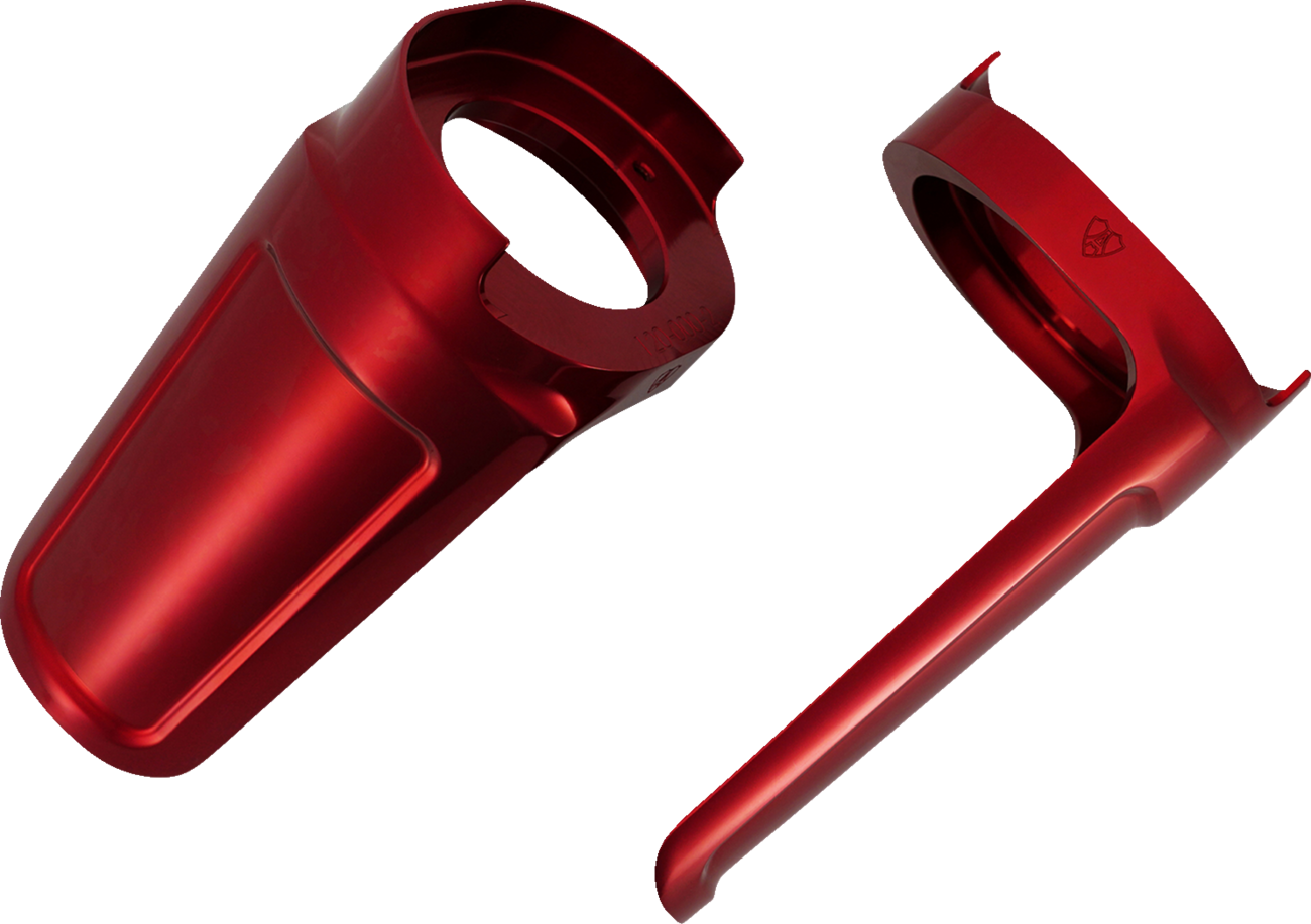 Arlen Ness Method Red Fork Guards for 2014-2024 Harley Touring Bagger 120-021