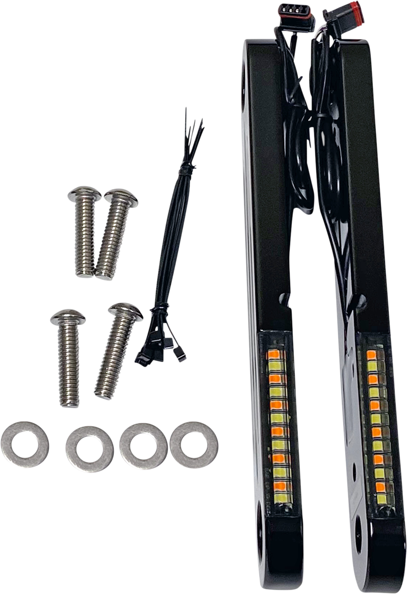 Custom Dynamics ProBeam Front Turn Signal Light Strips 1996-2024 Harley Touring