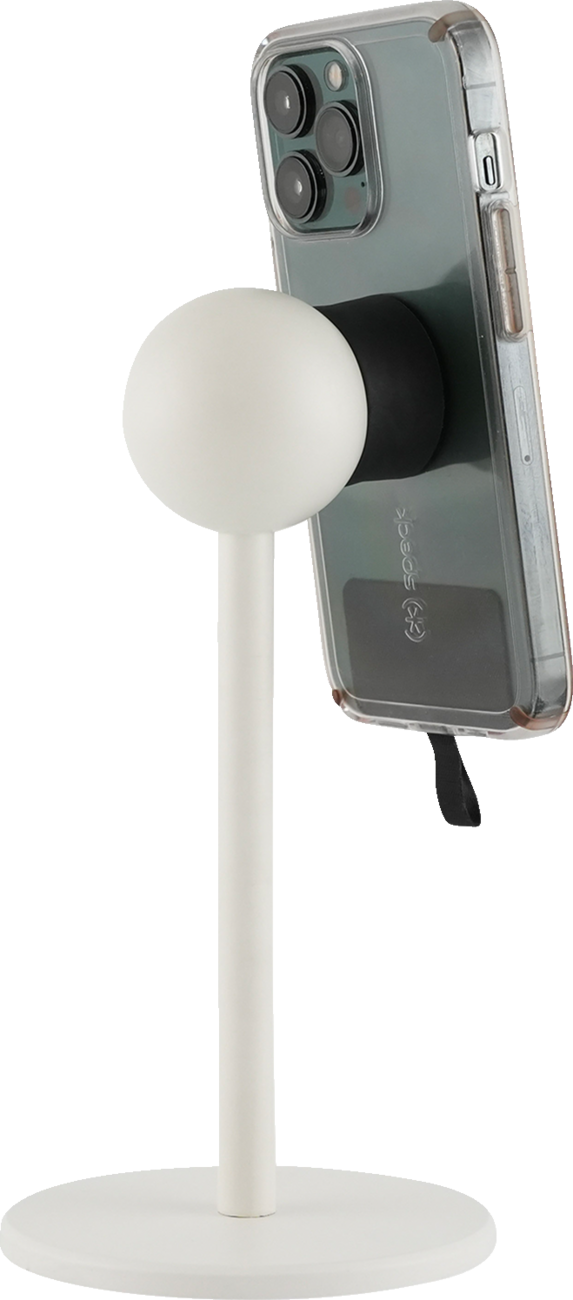 Klock Werks iOstand 7.75" White Universal Magnetic Tablet Phone Mount Stand