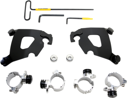 Memphis Shades Cafe Fairing and Black Mount Kit for 2011-2019 Harley Sportster