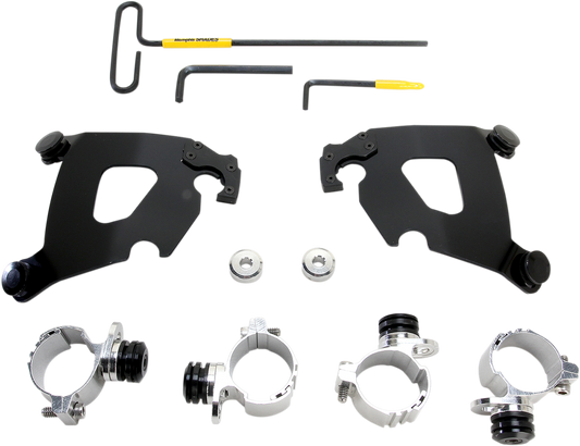 Memphis Shades Cafe Fairing and Black Mount Kit for 2011-2019 Harley Sportster