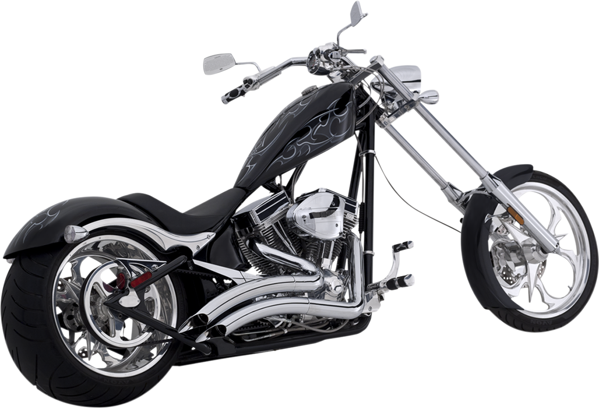 Vance & Hines Chrome Big Radius 2-Into-2 Motorcycle Exhaust 2006-2010 Big Dog