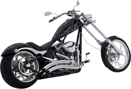 Vance & Hines Chrome Big Radius 2-Into-2 Motorcycle Exhaust 2006-2010 Big Dog