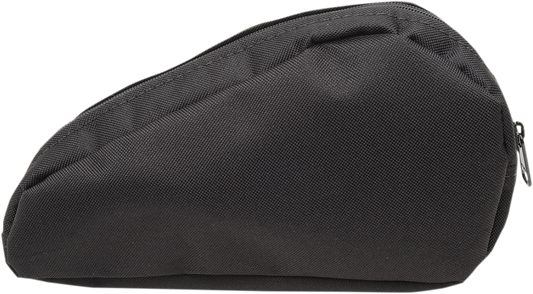 Drag Specialties Black Textile Zipper Tear Drop Tool Box Left Side Pouch
