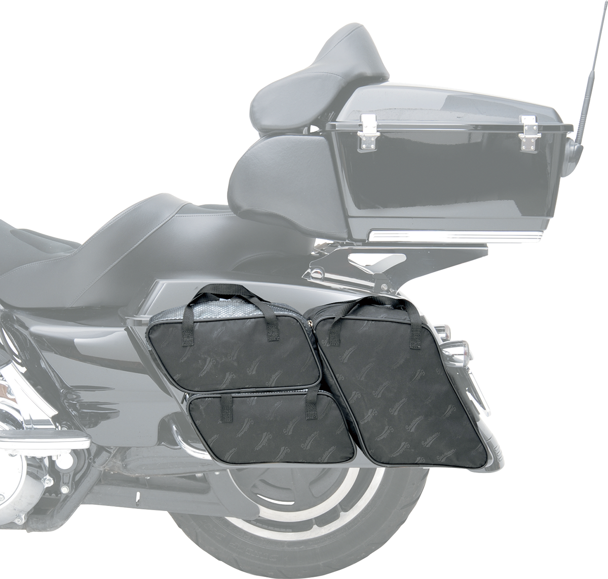 Saddlemen Black Four-Piece Saddlebag Liner Bags fits 1993-2013 Harley Touring
