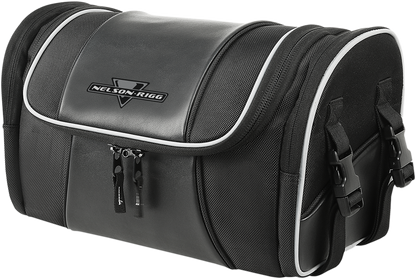 Nelson Rigg Black Route 1 Sissy Bar Day Trip Roll Bag for Harley Davidson