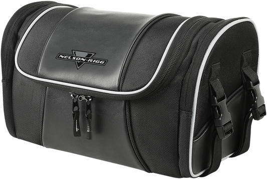 Nelson Rigg Black Route 1 Sissy Bar Day Trip Roll Bag for Harley Davidson