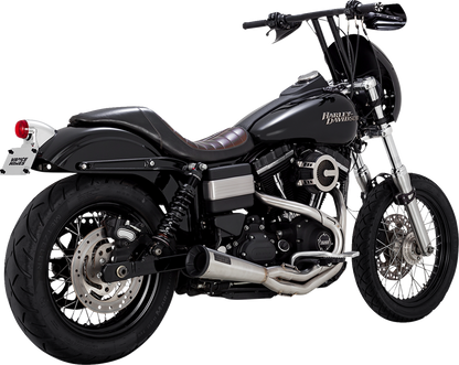Vance & Hines Stainless Steel Upsweep Exhaust 2010-2017 Harley Dyna FXDL FXDB