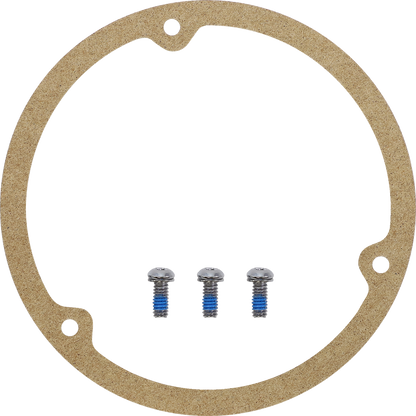 Drag Specialties Live to Ride Gold Eagle 3 Hole Derby Cover for 1969-1999 Harley