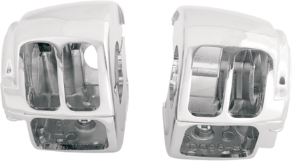 Drag Specialties Chrome Handlebar Switch Housing Kit 2008-2013 Harley Touring