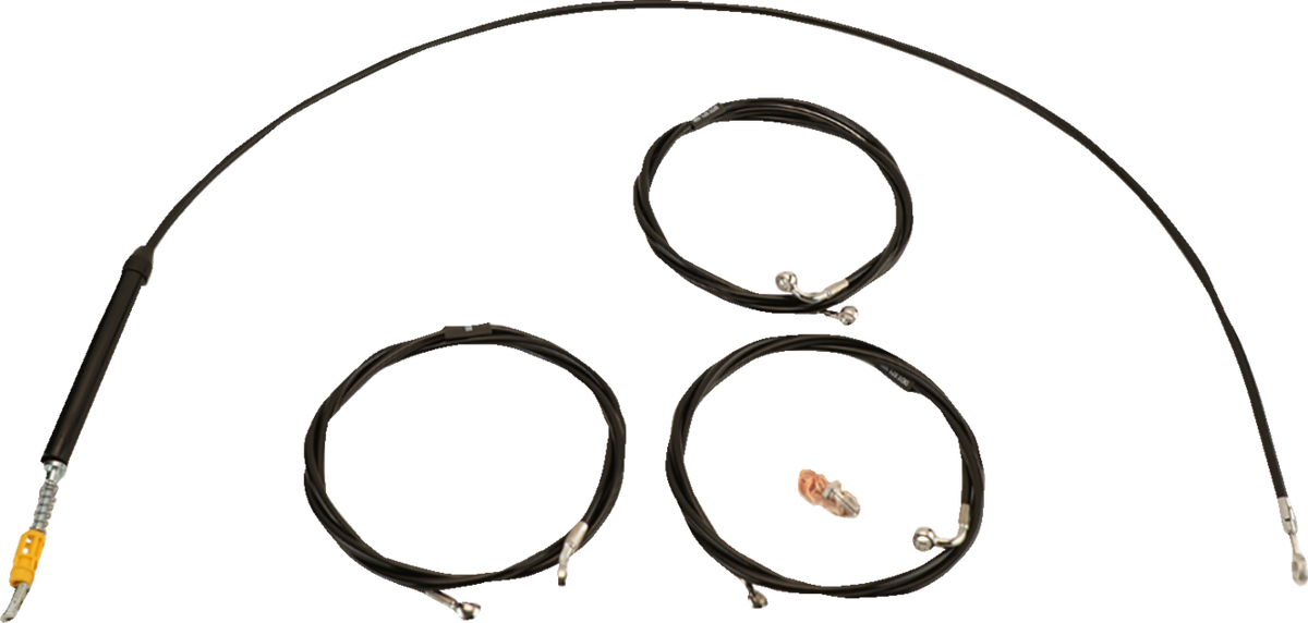 La Choppers Standard 12"-14" Handlebar Cable/Brake Line Kit 23-26 Harley Touring