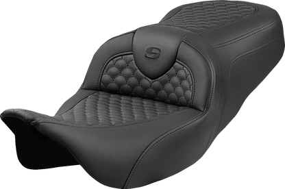 Saddlemen Roadsofa Scallop Stitch Gel Seat fits 2008-2025 Harley Touring FLHX