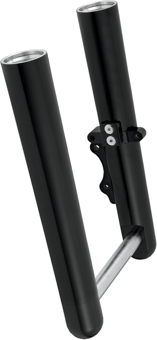 Arlen Ness Hot Legs Black Dual Disc Front Lower Fork Legs 2014-23 Harley Touring