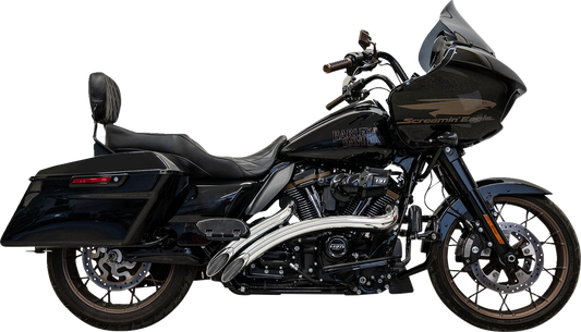 Bassani 2-2 Radial Chrome Exhaust System fits 2019-2023 Harley Touring FLTR FLHX