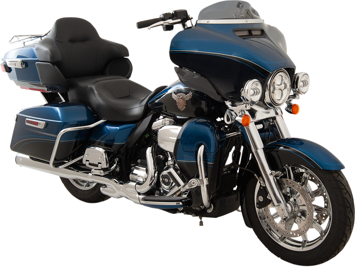 Klock Werks 4" Super Low Dark Smoke Fairing Windshield 2014-2023 Harley Touring