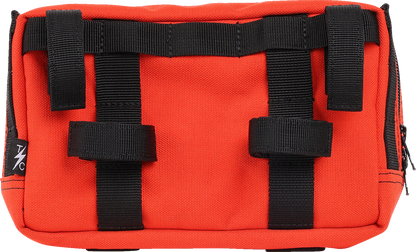 Thrashin Supply Orange Motorcycle Handlebar Storage Bag Plus for Harley THB-0028