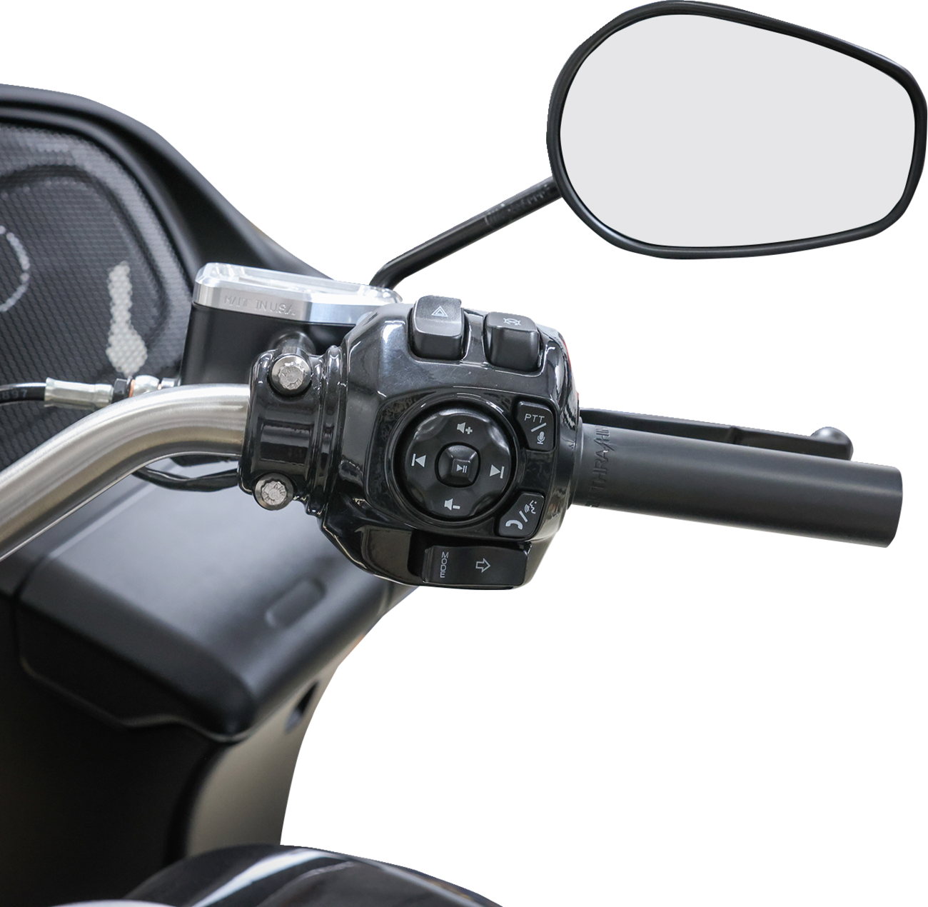 Thrashin 1" Smooth Black TBW Throttle Tube for 2023-26 Harley Road Street Glide