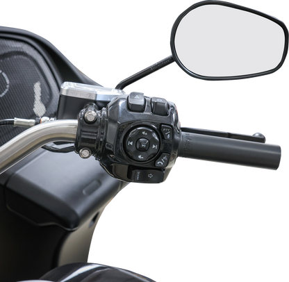 Thrashin 1" Smooth Black TBW Throttle Tube for 2023-26 Harley Road Street Glide