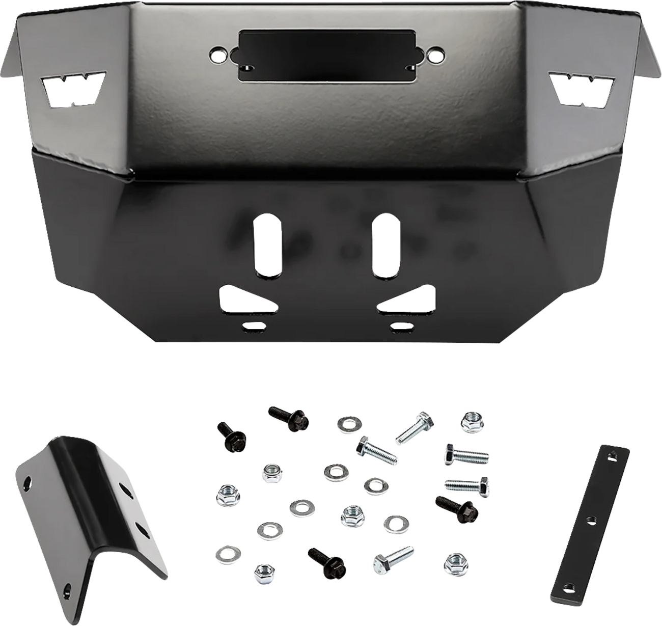 Warn Black Powder Coated Front UTV Bumper 2018-2021 Polaris RZR XP Turbo S 4x4