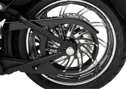 Drag Specialties Chrome Rear Axle Caps Covers 2008-2017 Harley FXD FXST FLST