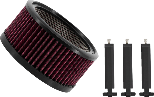 Trask Big Power Assault Charge Black Filter Kit for Harley Davidson Motorcycle