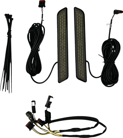 Custom Dynamics Front Fork Smoke LED Reflectors for 2022-24 Harley Low Rider ST