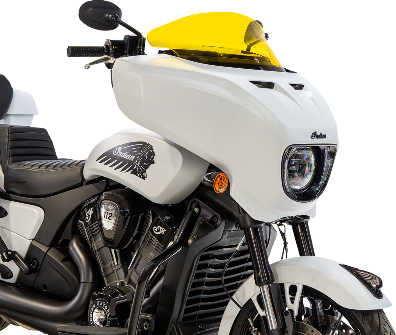 Klock Werks 9" Yellow Flare Windshield fits 2025-2026 Indian Powerplus Models