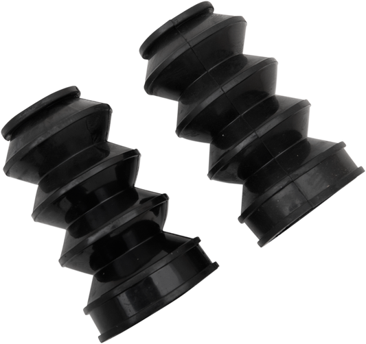 Drag Specialties 39mm Black Rubber 5" Front Fork Boots for Harley Davidson