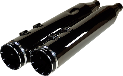 Khrome Werks Eclipse HP-Plus 4.5" Slip On Mufflers fits 2017-2024 Harley Touring