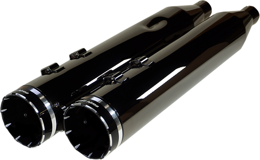 Khrome Werks Eclipse HP-Plus 4.5" Slip On Mufflers fits 2017-2024 Harley Touring