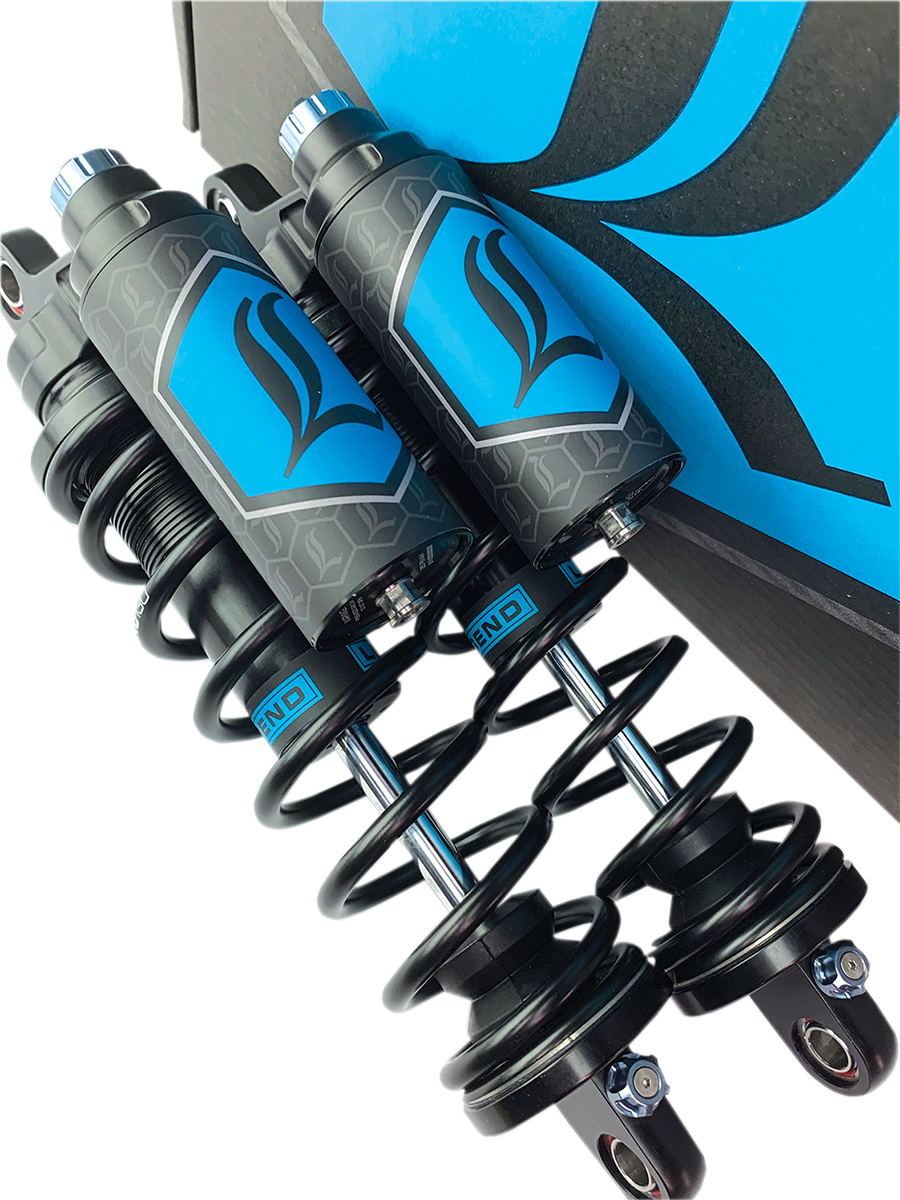 Legend Black Heavy Duty 13" Piggyback Rear Shocks 1999-2017 Harley Dyna CVO