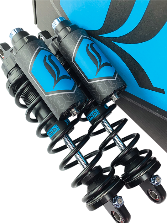 Legend Black Heavy Duty 13" Piggyback Rear Shocks 1999-2017 Harley Dyna CVO