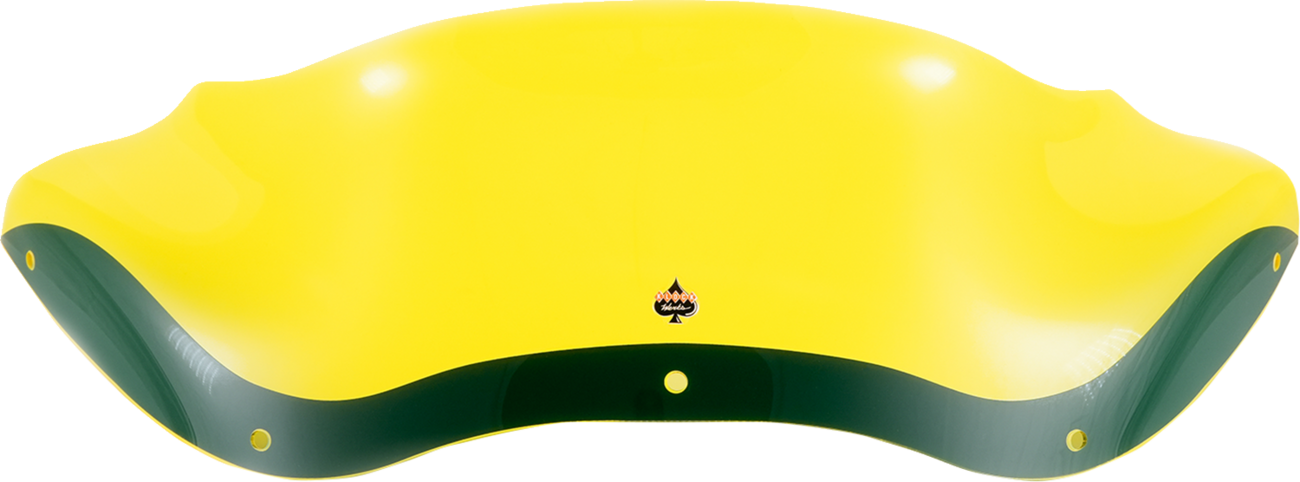 Klock Werks  8" Kolor Flare Yellow Ice Windshield 1998-2013 Harley Road Glide