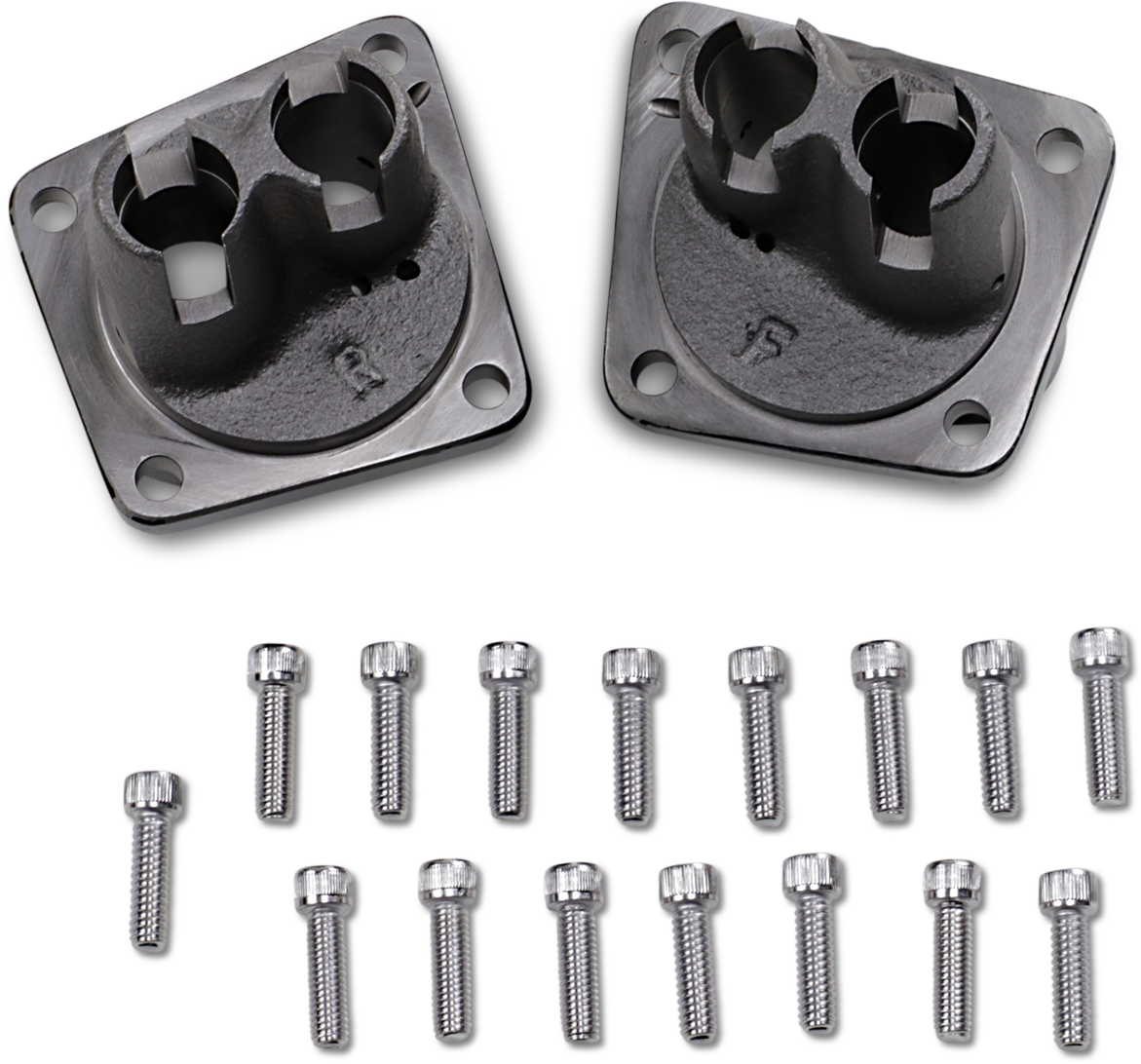 Drag Specialties Black Cast Iron Lifter Blocks 1953-1984 Harley Touring Dyna