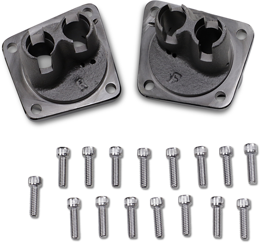 Drag Specialties Black Cast Iron Lifter Blocks 1953-1984 Harley Touring Dyna