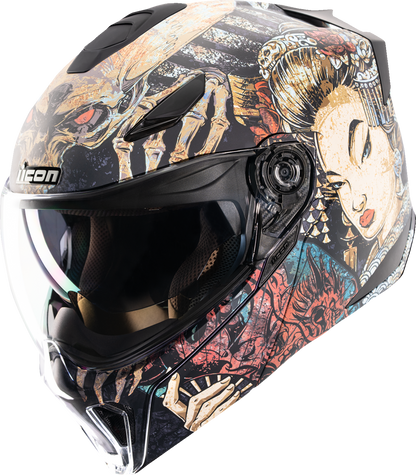 Icon Threshold Odokuro Modular Full Face Unisex Adult Street Motorcycle Helmet