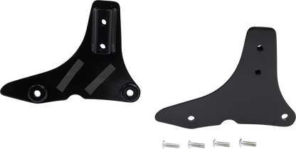Khrome Werks Black Sissy Bar Motorcycle Side Plates 2014-2020 Harley Touring