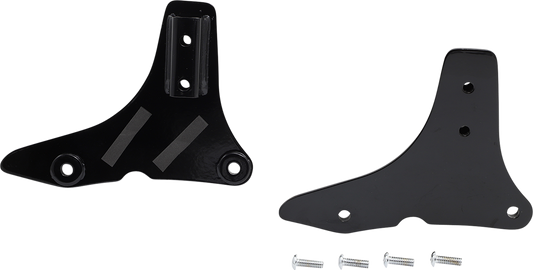 Khrome Werks Black Sissy Bar Motorcycle Side Plates 2014-2020 Harley Touring