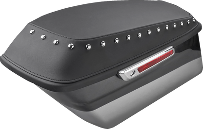 Saddlemen Studded Saddlebag Lid Covers fits 2014-2023 Harley Touring FLH FLT