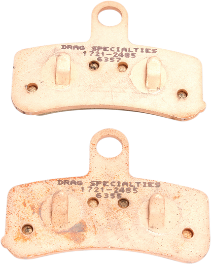 Drag Specialties Premium Sintered Metal Front Brake Pads 08-17 Harley Softail