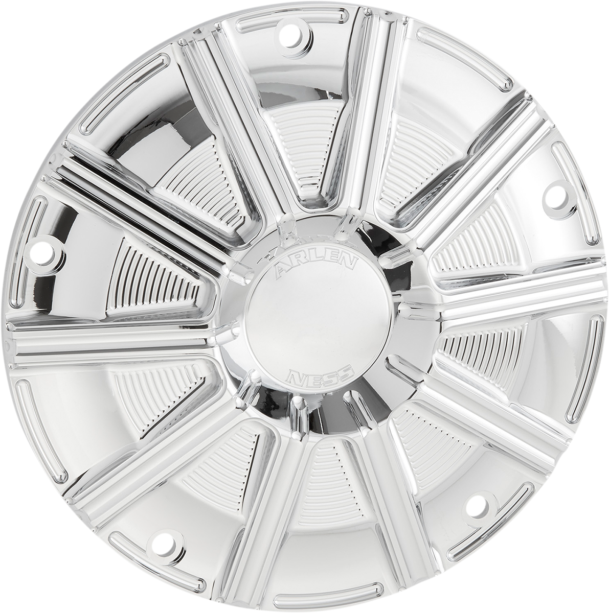 Arlen Ness 10 Gauge Chrome Derby Cover for 2016-2024 Harley Touring Bagger FLHX
