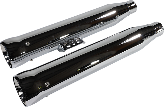 Cobra Chrome Neighbor Hater Slip On Mufflers 2018-2022 Harley Softail FXBR FLFB