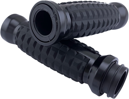 Drag Specialties Grenade 1" Motorcycle Hand Grips 2008-25 Harley Touring Softail