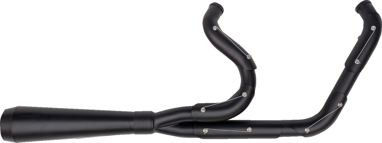 Trask Assault 2-1 Black Exhaust System fits 2007-2017 Harley Softail FXST FLST