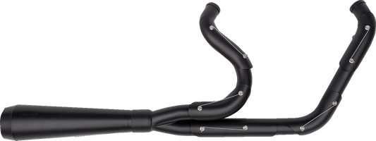 Trask Assault 2-1 Black Exhaust System fits 2007-2017 Harley Softail FXST FLST